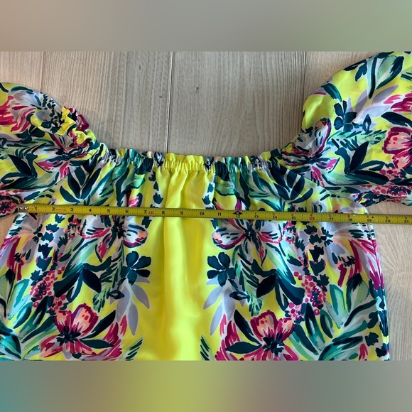 PAYGE LEMUR ME ALONE Lilly Pulitzer Off Shoulder DRESS M L - Picture 5 of 6